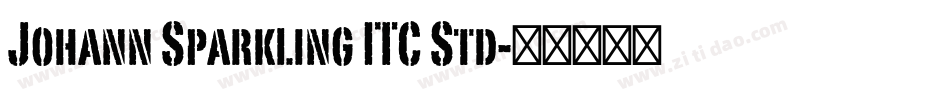 Johann Sparkling ITC Std字体转换